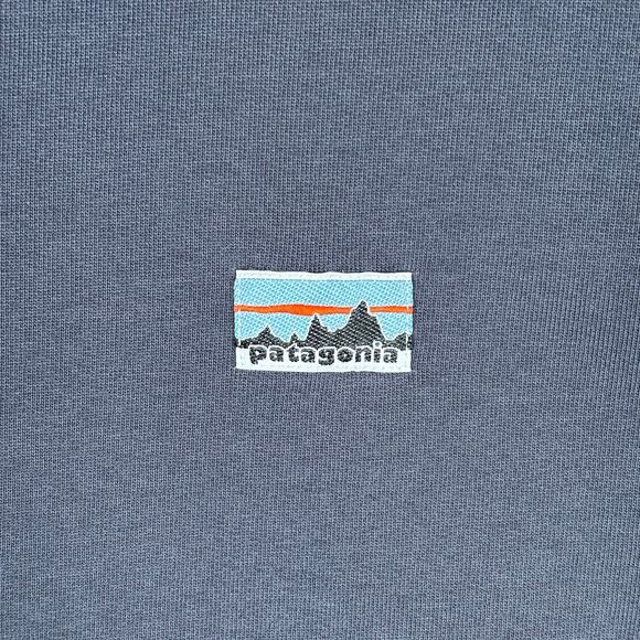Patagonia Fitz Roy Icon Uprisal Crew Sweatshirt Men’s XL Smolder Blue Gray - Picture 2 of 6